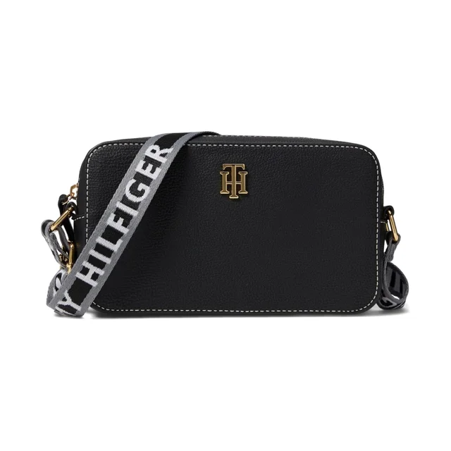 کیف زنانه تامی هیلفیگر مدل TH Monogram دوشی و کراس بادی مشکی | Tommy Shoulder & Crossbody Bag